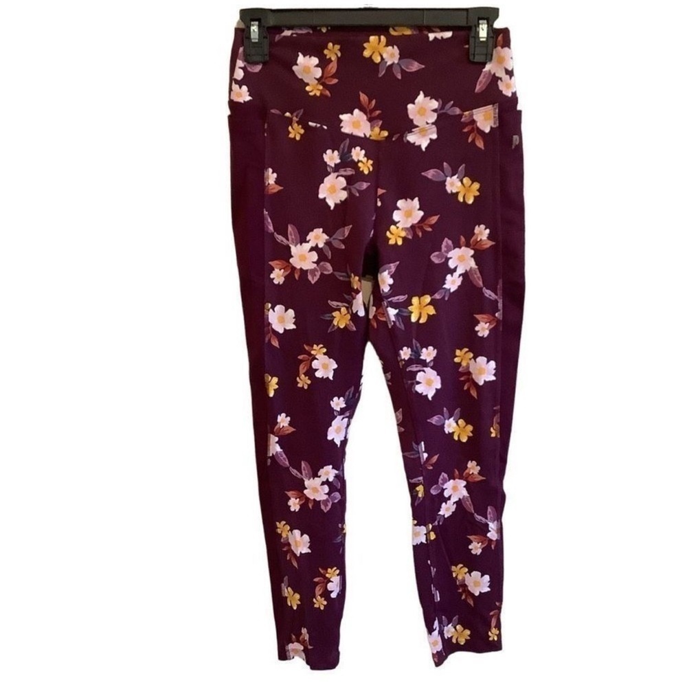Victoria’s Secret Pink Floral High Rise Leggings Sz L